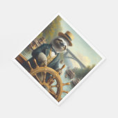 スロスリバーボートキャプテン スタンダードランチョンナプキン (角)