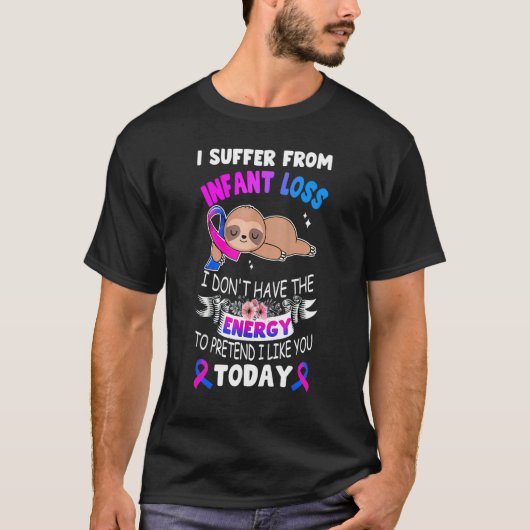 スロスリボンI乳児喪失認識度 Tシャツ (正面)