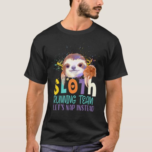 スロスレットS昼寝ランニングチーム Tシャツ (正面)