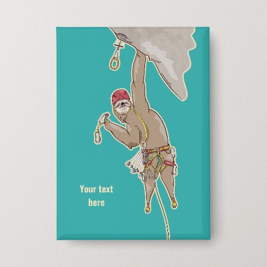 スロスロック登山 缶バッジ (正面)