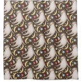 スロス宇宙飛行士のパターン シャワーカーテン (正面)