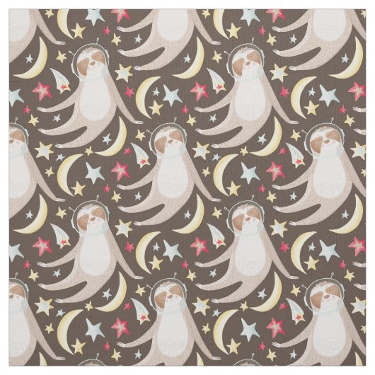 スロス宇宙飛行士のパターン ファブリック (見本)