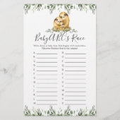 スロス家族ベビーシャワーABCのレースゲーム (正面)