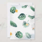 スロス招待状、スロスベビーシャワー招待状 招待状 (裏面)