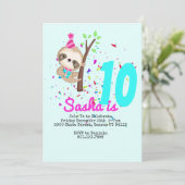 スロス誕生日ガールカスタムテーマパーティー 招待状 (スタンド正面)