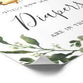 スロス赤ちゃんシャワーはおむつサインの数を推測 ポスター (角)