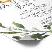 スロス赤ちゃんシャワーベビー標識を言わない ポスター (角)