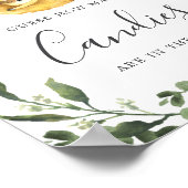 スロス赤ちゃんシャワー推測キャンディサインの数 ポスター (角)