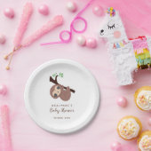 スロス赤ちゃんシャワー男女兼用スクリプトかわいい ペーパープレート (パーティー)