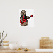 スロス遊のエレキギターかわいいかわいい ポスター (キッチン)