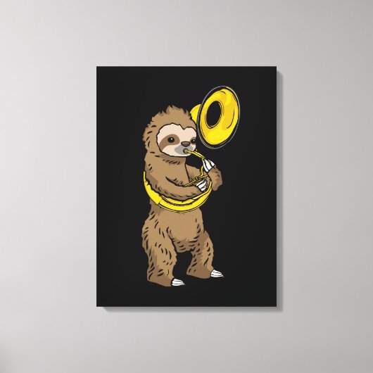 スロス遊ズSousaphoneギフト男性Sousaphone キャンバスプリント (正面)