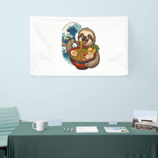 スロス食べラーメン日本の 横断幕 (トレードショー)