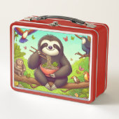 スロス食べ物ラーメン メタルランチボックス (正面)