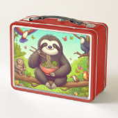 スロス食べ物ラーメン メタルランチボックス (裏面)