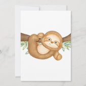 スロス・ベビー・シャワー・ブック・リクエスト・エンクロージャ・カード 招待状 (裏面)