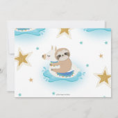 スロス&ラマプールパーティー誕生日ボーイ写真 招待状 (裏面)