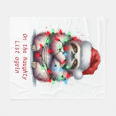 スロッいけなトカスタム語 フリースブランケット (正面(横))