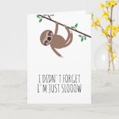 スロッおもしろいクピンクベレーテッド誕生日 カード (黄色い花)