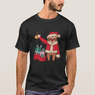 スロッおもしろいサンタクロース男性クリスマス女性少年G Tシャツ