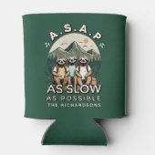 スロッおもしろいシュハイキングファミリー懇親会キャンピングトリップ 缶クーラー (裏面)