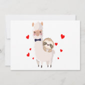 スロッおもしろいシュライディングラマシャツアルパおもしろいカハート サンキューカード (裏面)