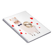 スロッおもしろいシュライディングラマシャツアルパおもしろいカハート ノートブック (右側)