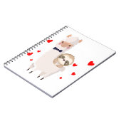 スロッおもしろいシュライディングラマシャツアルパおもしろいカハート ノートブック (左側)