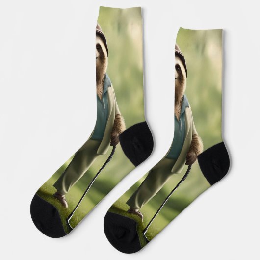 スロッおもしろいスゴルフプレーヤー ソックス (左)