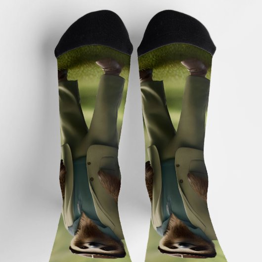 スロッおもしろいスゴルフプレーヤー ソックス (上部)