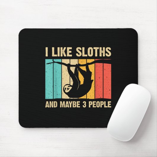 スロッおもしろいスデザイン男の女性子供のためのスロース マウスパッド (マウス)