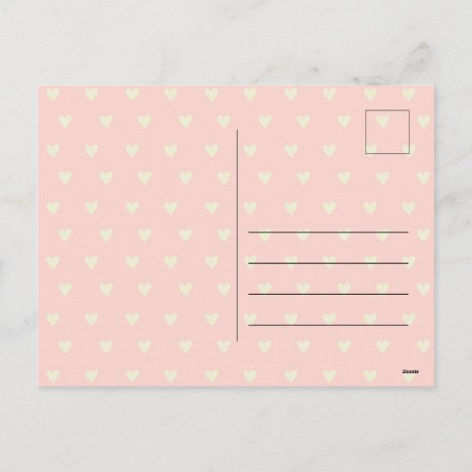 スロッおもしろいスプンキュート動物バレンタインデー シーズンポストカード (裏面)