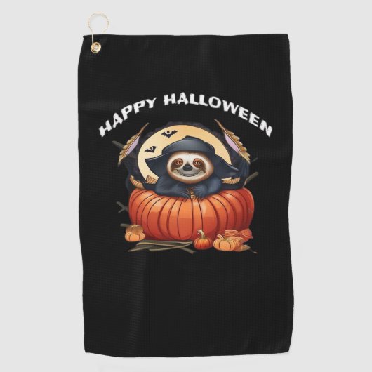 スロッおもしろいス祝ハロウィーン必須T-Sh ゴルフタオル (正面)