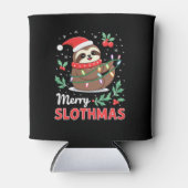 スロッおもしろいトクリスマスライツメリースロッサムスクリス 缶クーラー (正面)