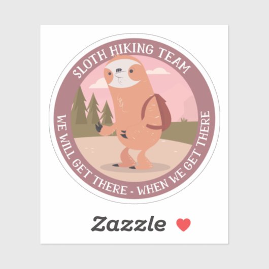 スロッおもしろいトハイキングチームハイカーフレーズ表現 シール (シート)