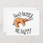 スロッおもしろいト急いで、幸せになろう ポストカード (正面/裏面)