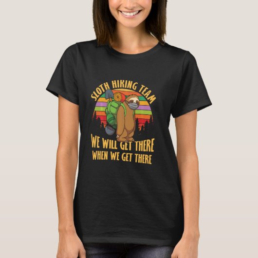スロッおもしろいト顔マスク検疫スロートハイキングティー Tシャツ (正面)