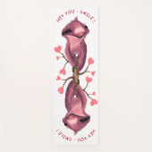 スロッよくはしゃぐスヨガマットスマイル – あなたのテキスト – 色 ヨガマット (正面)