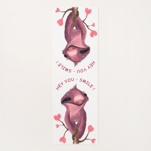 スロッよくはしゃぐスヨガマットスマイル – あなたのテキスト – 色 ヨガマット (裏面)