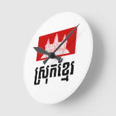 スロッククメール ラウンド壁時計 (傾斜)