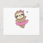 スロッスは踊りバレエかわいいスロッスは踊り ポストカード (正面)