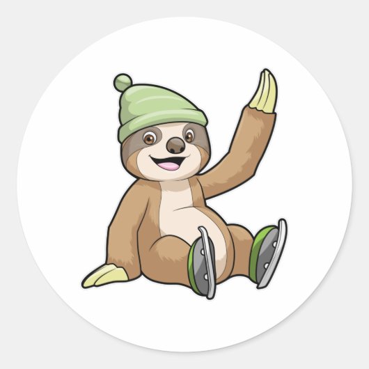 スロッスアットアイススケートで滑るウィズアイススケート ラウンドシール (正面)