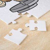 スロッスアットボディビルとバーベル ジグソーパズル (側面)