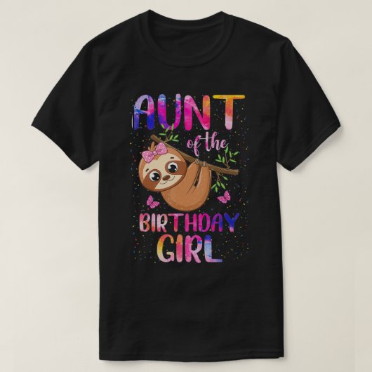 スロッスオウンズザ誕生日ガールモマおもしろいママ1 Tシャツ (デザイン正面)