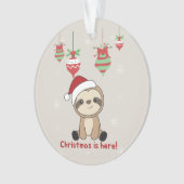 スロッスクリスマススノーアニマルズナマズ オーナメント (正面)