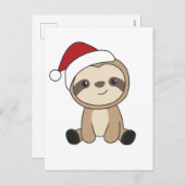 スロッスクリスマススノーアニマルズナマズ シーズンポストカード (正面/裏面)