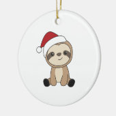 スロッスクリスマススノーアニマルズナマズ セラミックオーナメント (左)