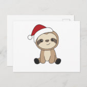 スロッスクリスマススノーアニマルズナマズ ポストカード (正面/裏面)