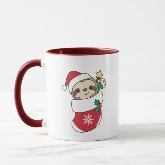 スロッスクリスマススノーアニマルズナマズ マグカップ (左)