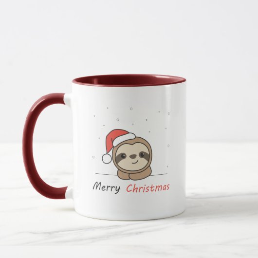 スロッスクリスマススノーアニマルズナマズ マグカップ (左)