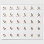 スロッスクリスマススノーアニマルズナマズ ラッピングペーパー (フラット)